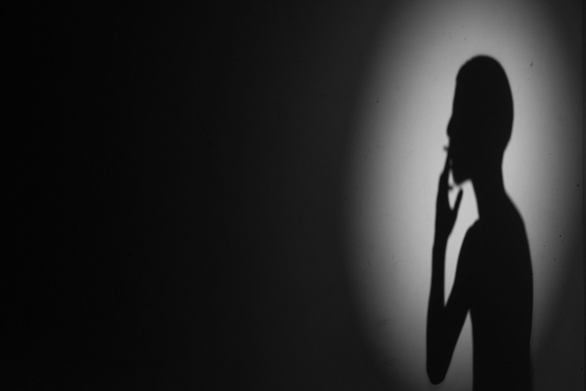 Schéma de silhouette de forme de visage féminin.